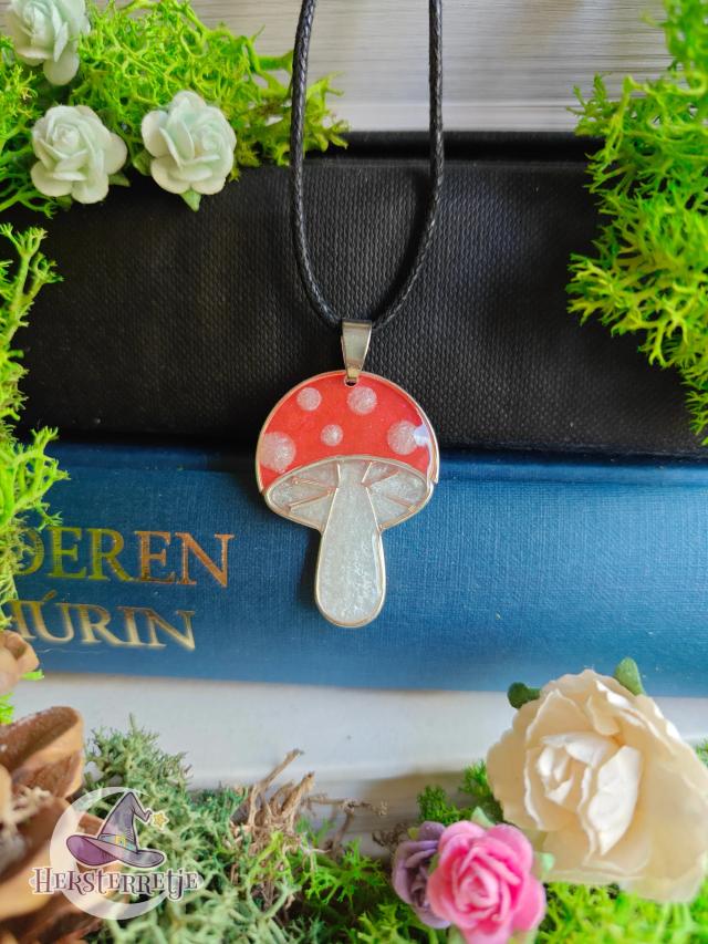 Paddenstoel ketting